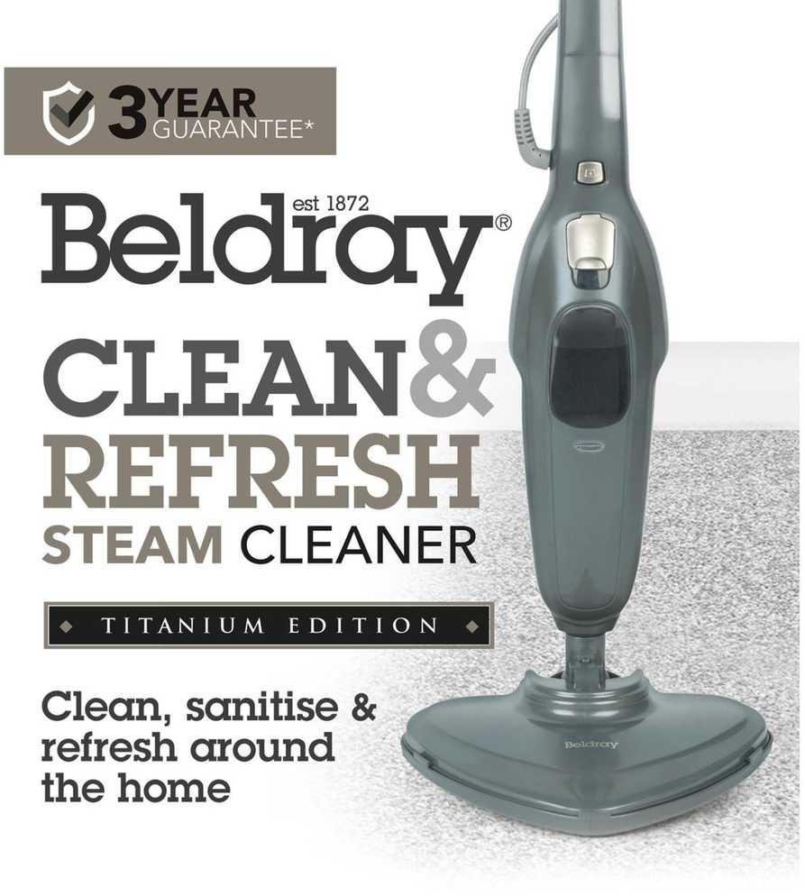 Garinė šluota Beldray BELDRAY Garinė šluota 1300W Trójkątna Głowica 180 350ml Kabelis 5m Pilka