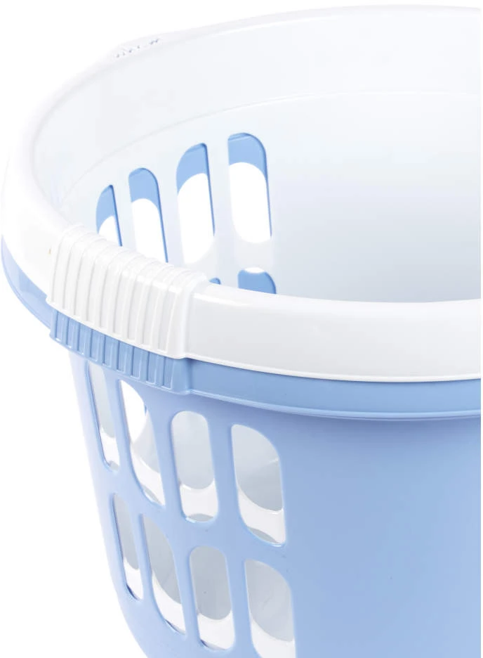 Beldray LA00000174CRNEU7 Set Of Two Laundry Basket 30L, Baltas/Mėlyna