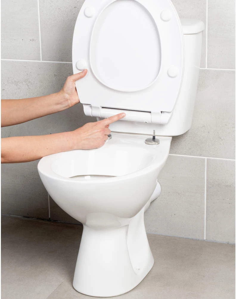 Beldray LA00000201WPEU7 antibakterinis itin plonas klozeto dangtis, Baltas
