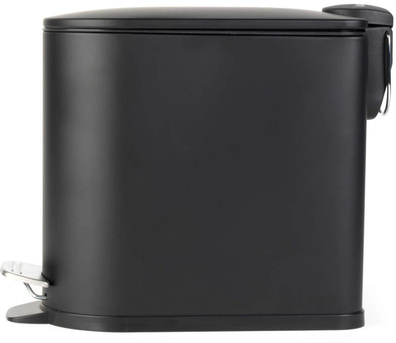 Beldray LA036690BLKPEU7 Slimline D-Shaped Pedal Bin 5-Litre, Juodas