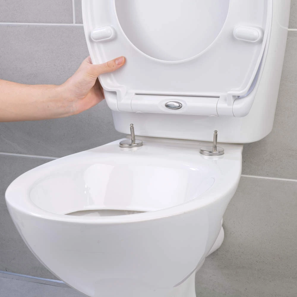 Beldray LA037062PEU7 antibakterinis greito atleidimo klozeto dangtis, Baltas