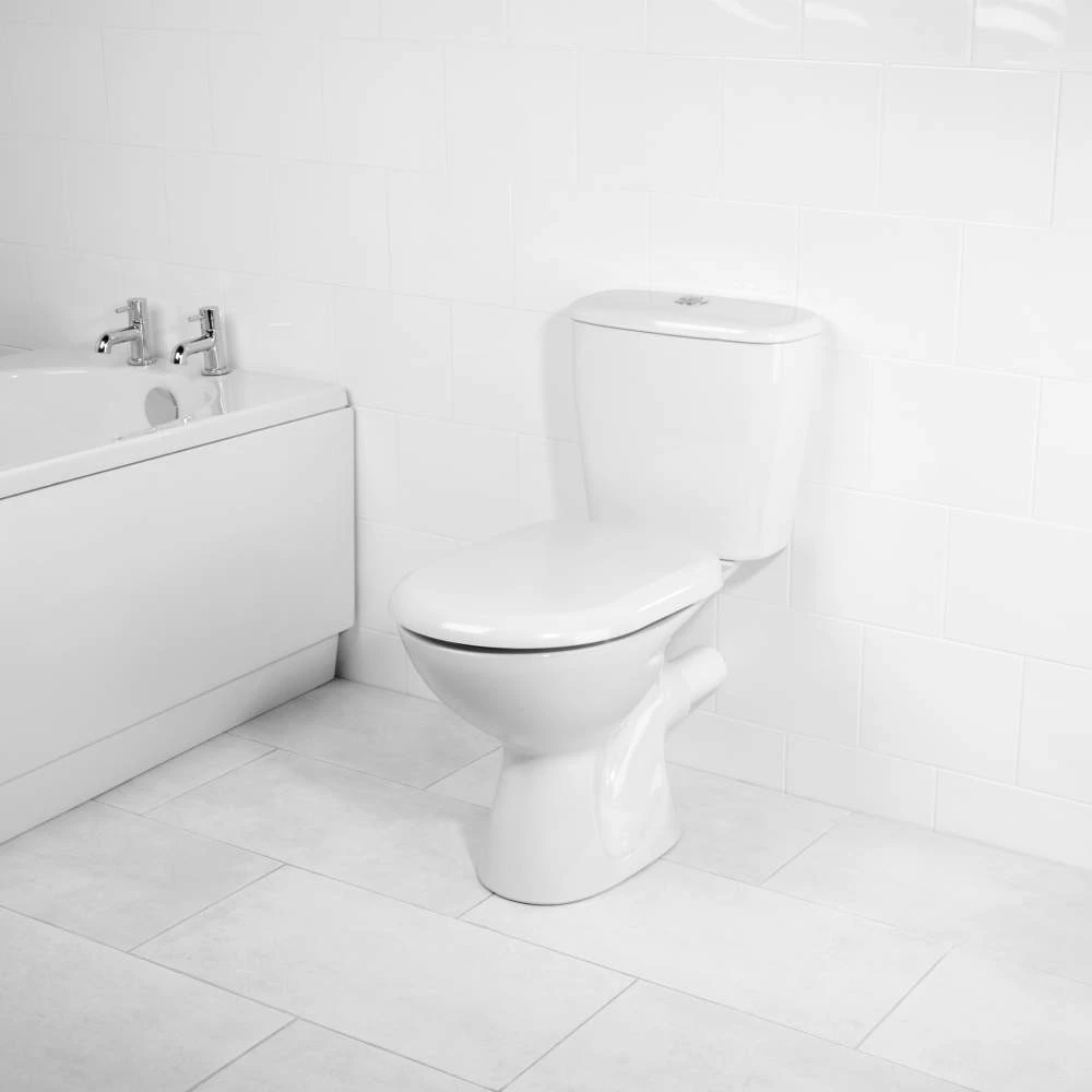 Beldray LA072771PEU7 antibakterinis D formos klozeto dangtis, Baltas