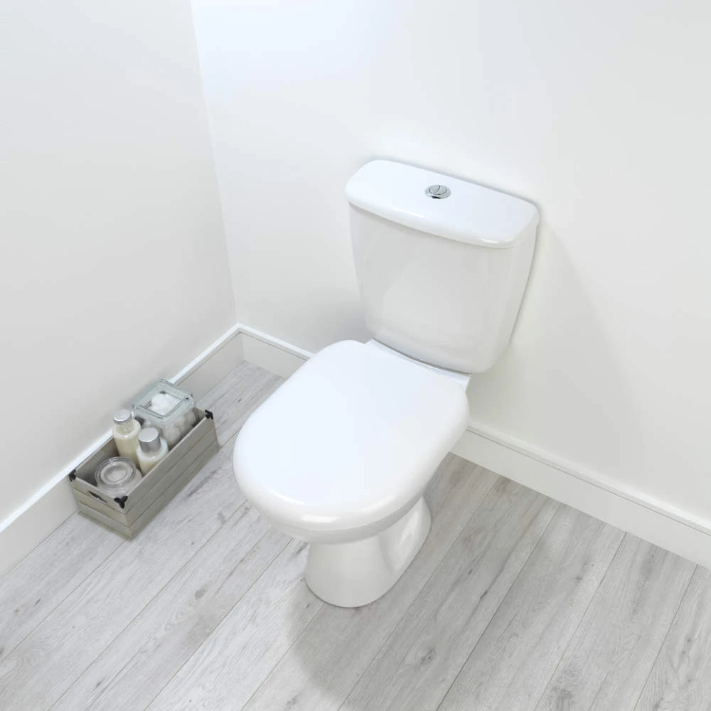 Beldray LA072771PEU7 antibakterinis D formos klozeto dangtis, Baltas