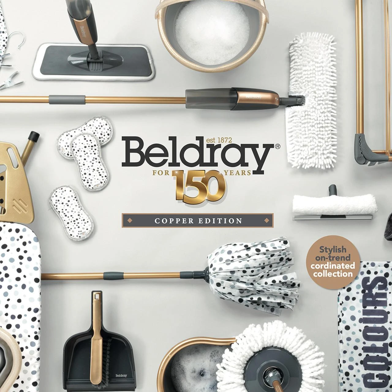 Beldray LA089397GRYEU7 150 metų 3 pakopų oro balionas Pilkas ir varis