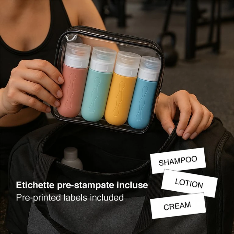 Beper C302AAC010 Silicone Travel Bottle Set