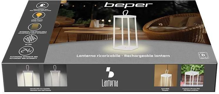 Beper P207ILI101 įkraunamas žibintas, baltas