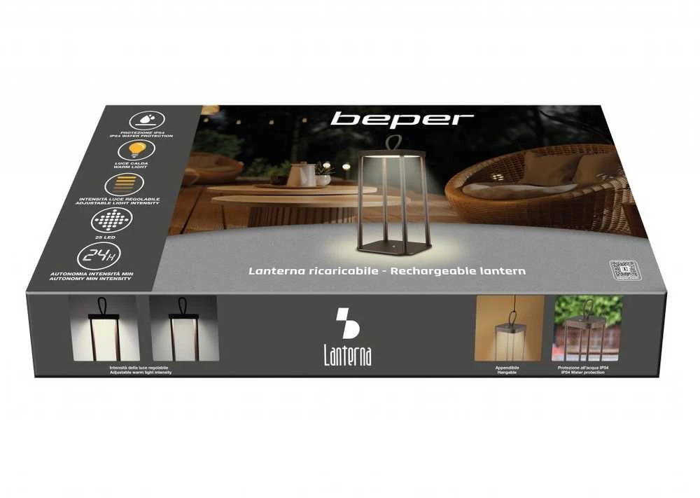 Beper P207ILI102 įkraunamas Corten žibintas