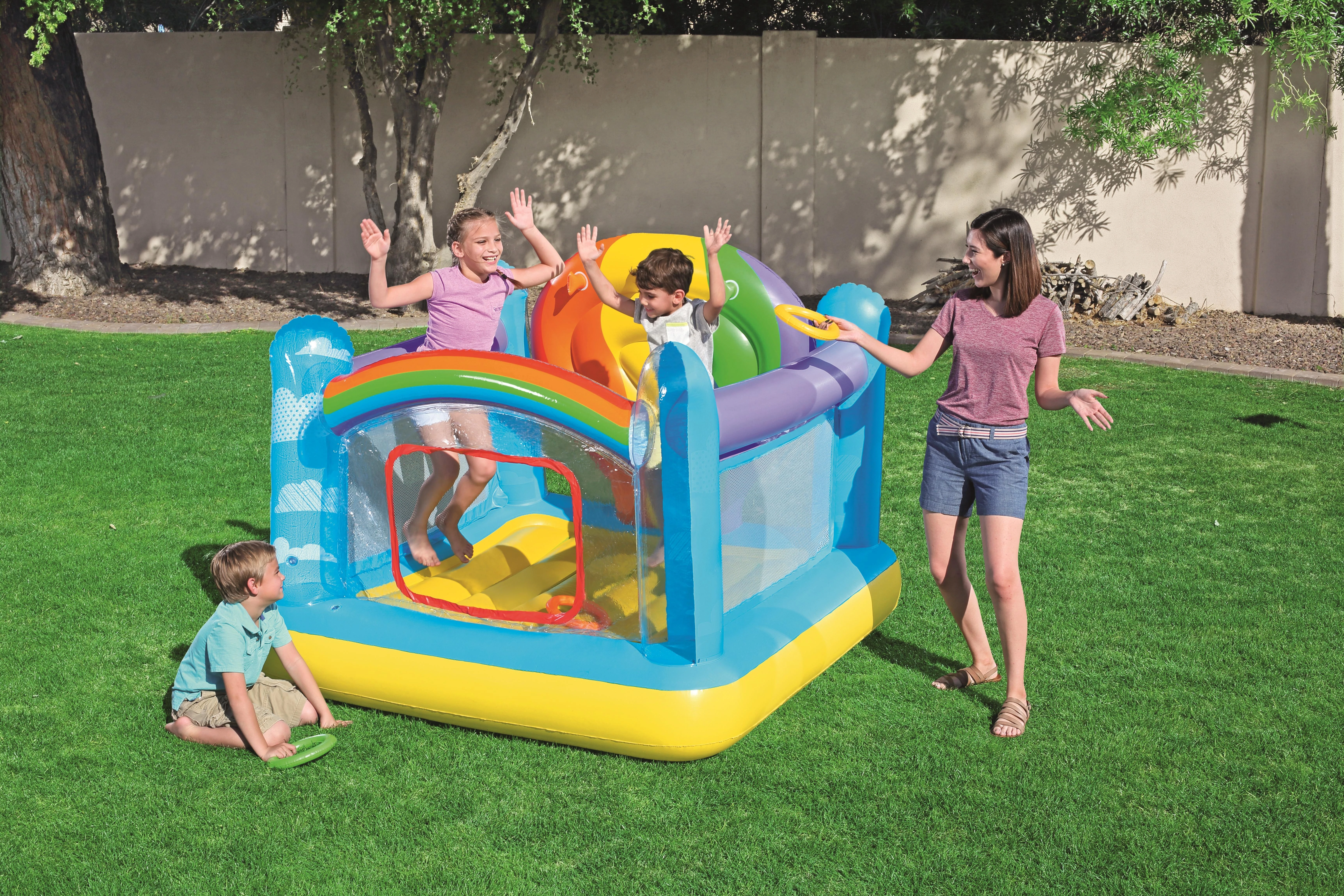 BESTWAY pripučiamas batutas Hot Air Balloon Bouncer 1.75m x 1.73m x 1.37m, 52269