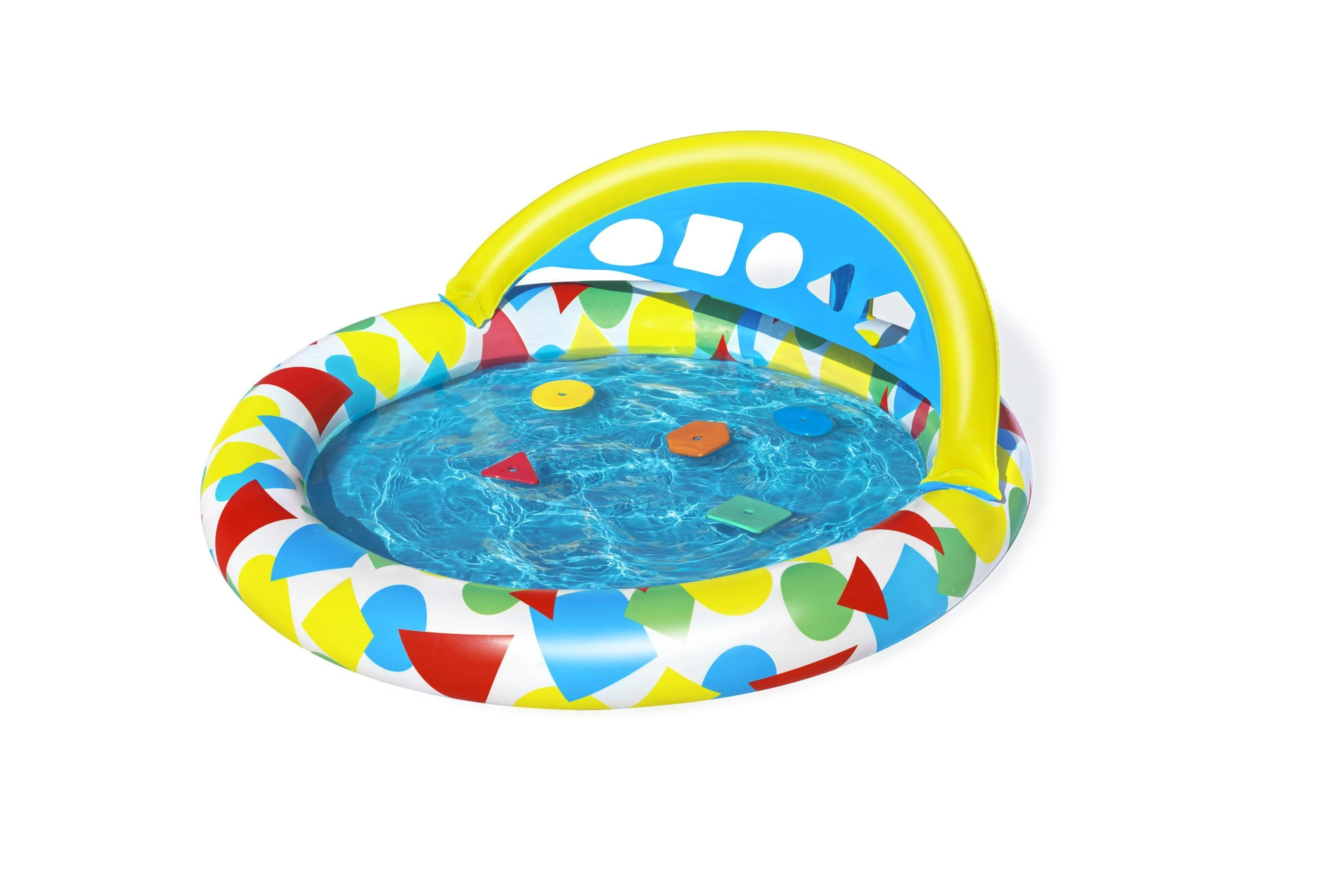 BESTWAY pripučiamas baseinas Splash & Learn, 1.20m x 1.17m x 46cm, 52378