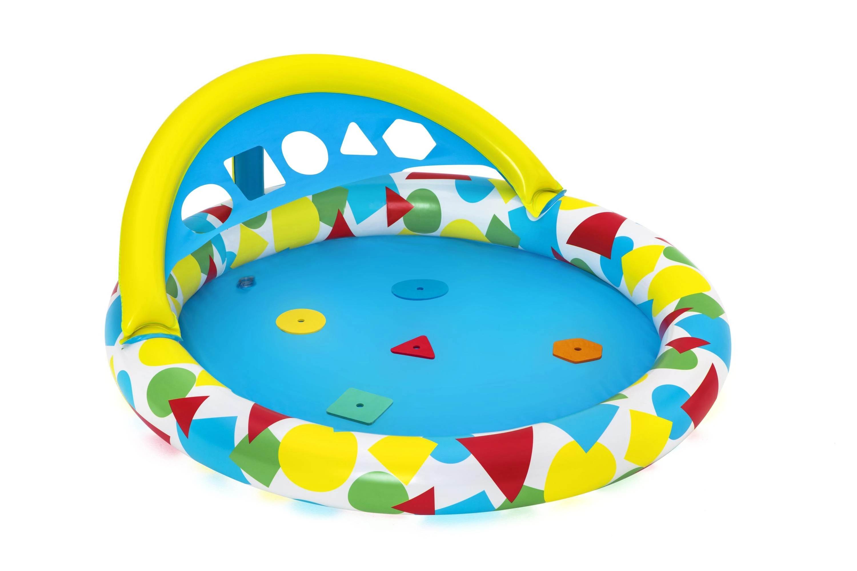 BESTWAY pripučiamas baseinas Splash & Learn, 1.20m x 1.17m x 46cm, 52378