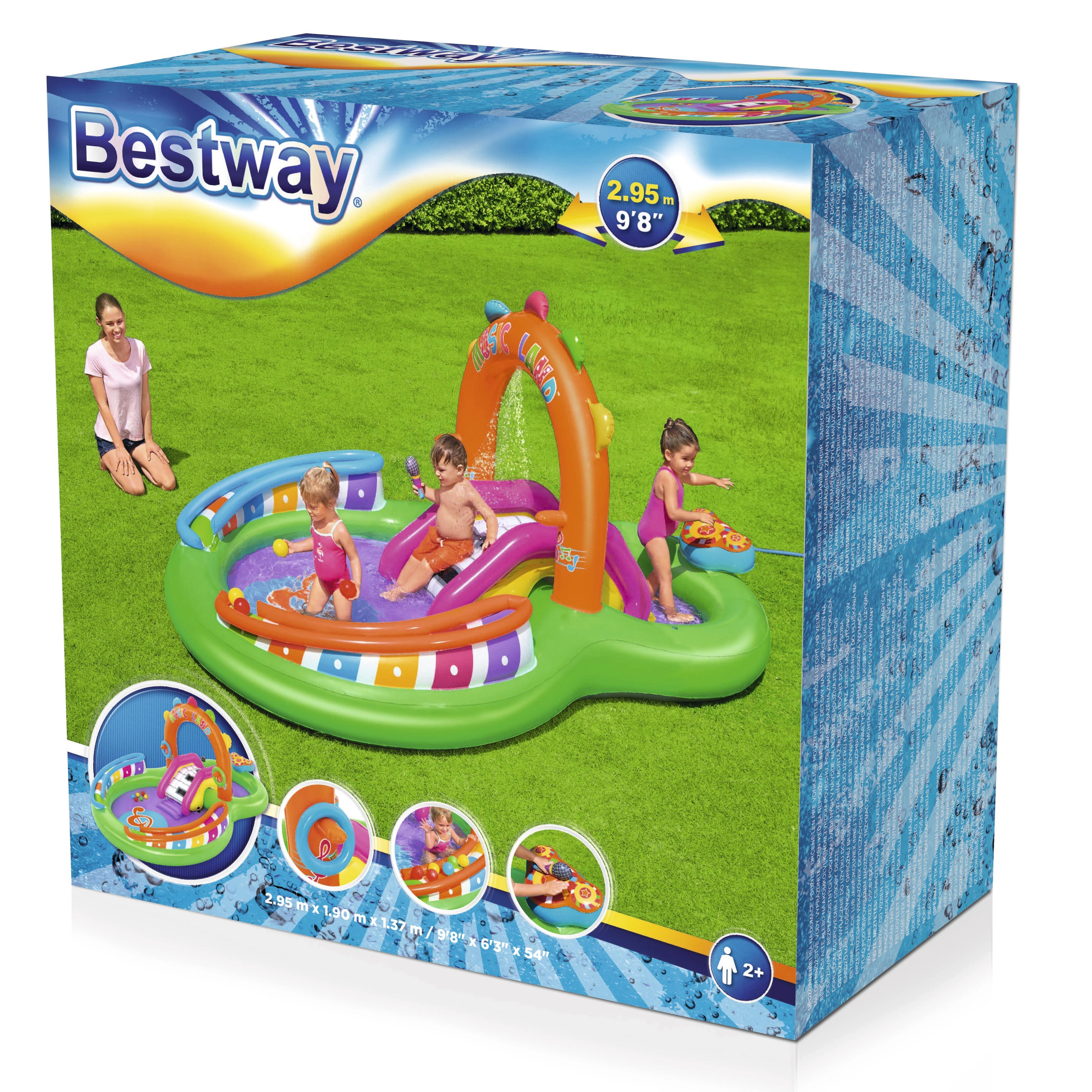 Pripučiama žaidimų aikštelė Bestway, 295 x 190 x 137 cm