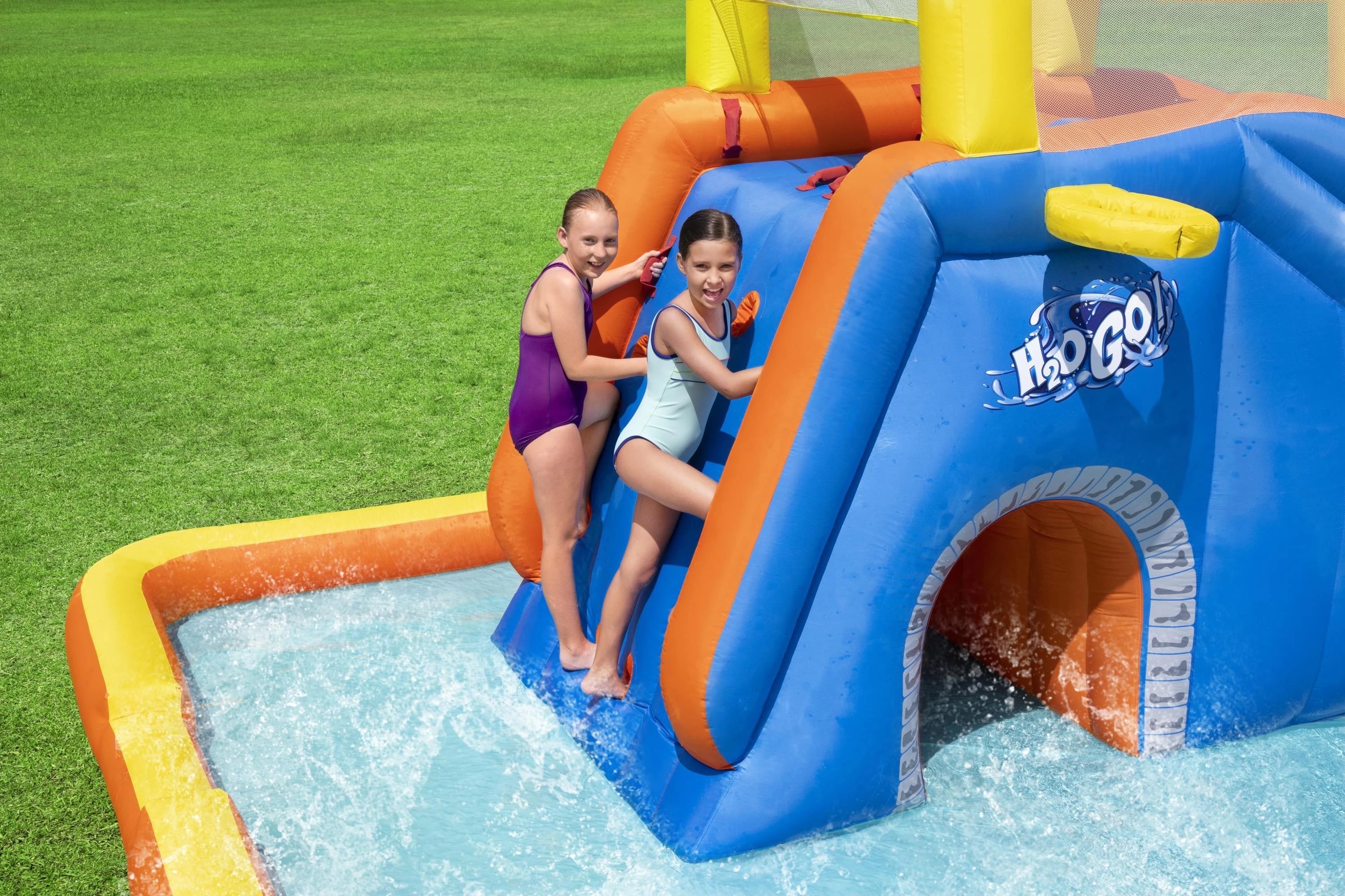 Bestway didžiulė VANDENS ŽAIDIMŲ AIKŠTELĖ 551x502x265cm čiuožykla 53377