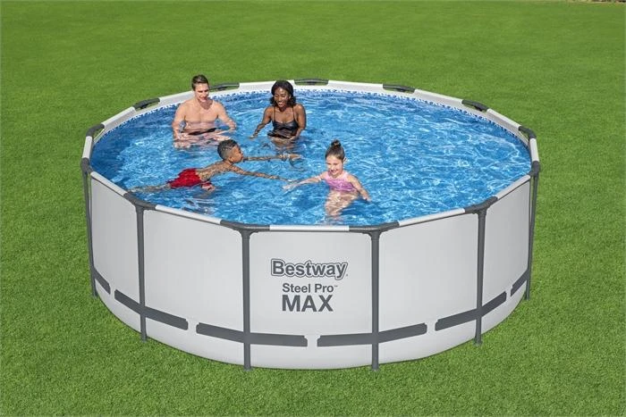 Rėminis baseinas 13 FT 396 x 122 cm plieno Pro Max BESTWAY
