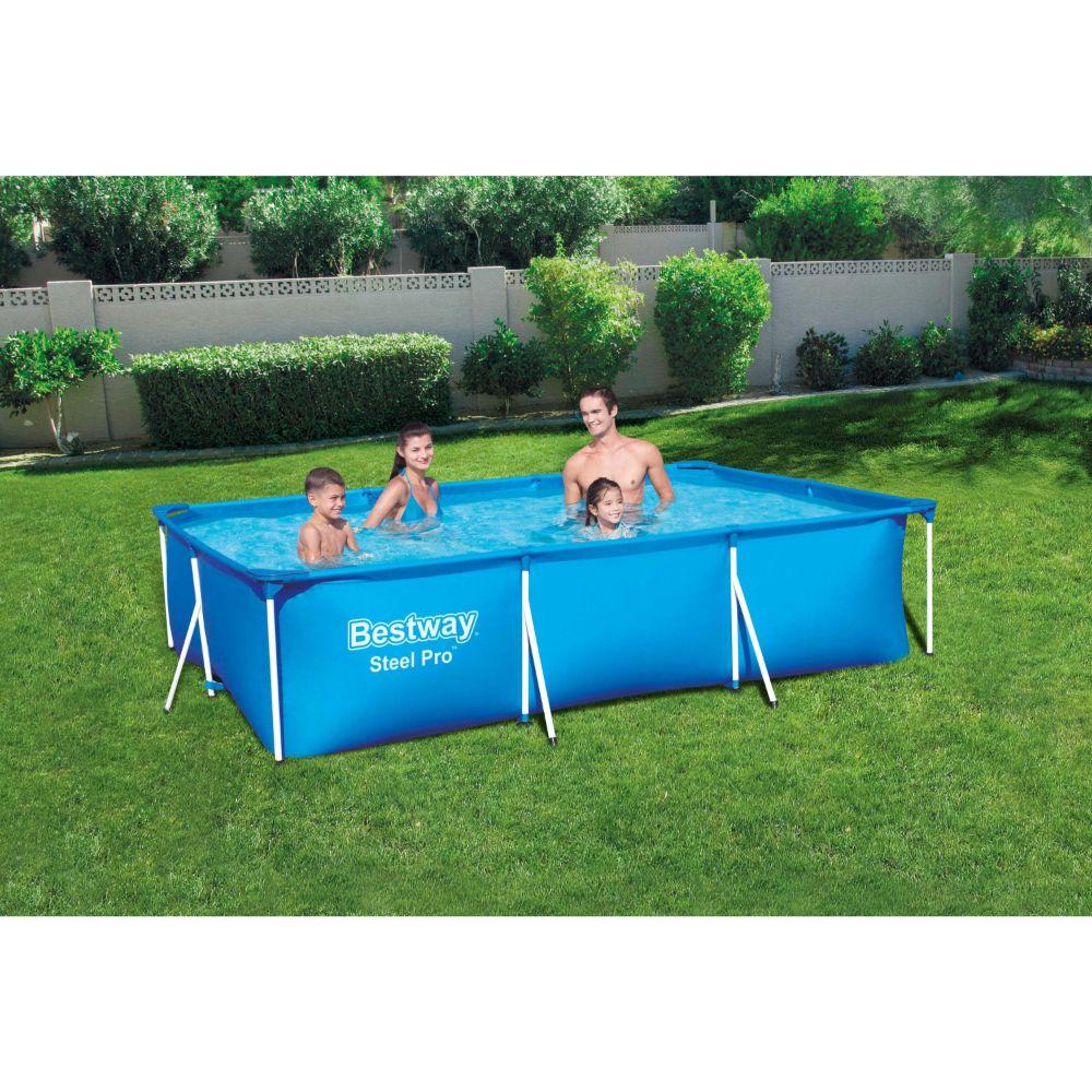 Bestway Steel Pro 56404 antžeminis baseinas Karkasinis baseinas Stačiakampis 3300 L Mėlyna