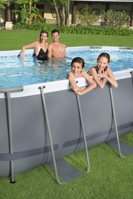 Bestway 56620 "Power Steel" 427 x 250 x 100 cm, ovalaus baseino rinkinys