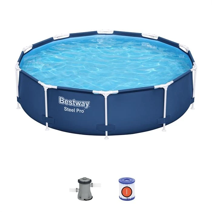 Karkasinis baseinas su siurbliu Bestway Steel Pro  56679 305x76cm