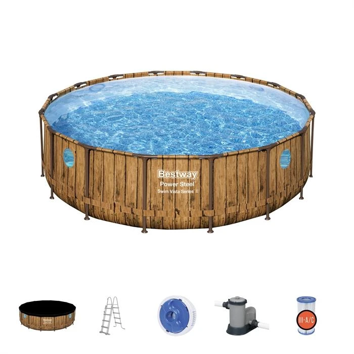 Bestway Stovas baseinui 488 cm x 122 cm, Power Steel Swim VISTA serijos BES