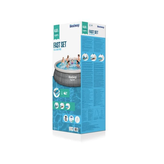 Bestway Fast Set™ apvalus baseinas 4,57 m x 1,07 m