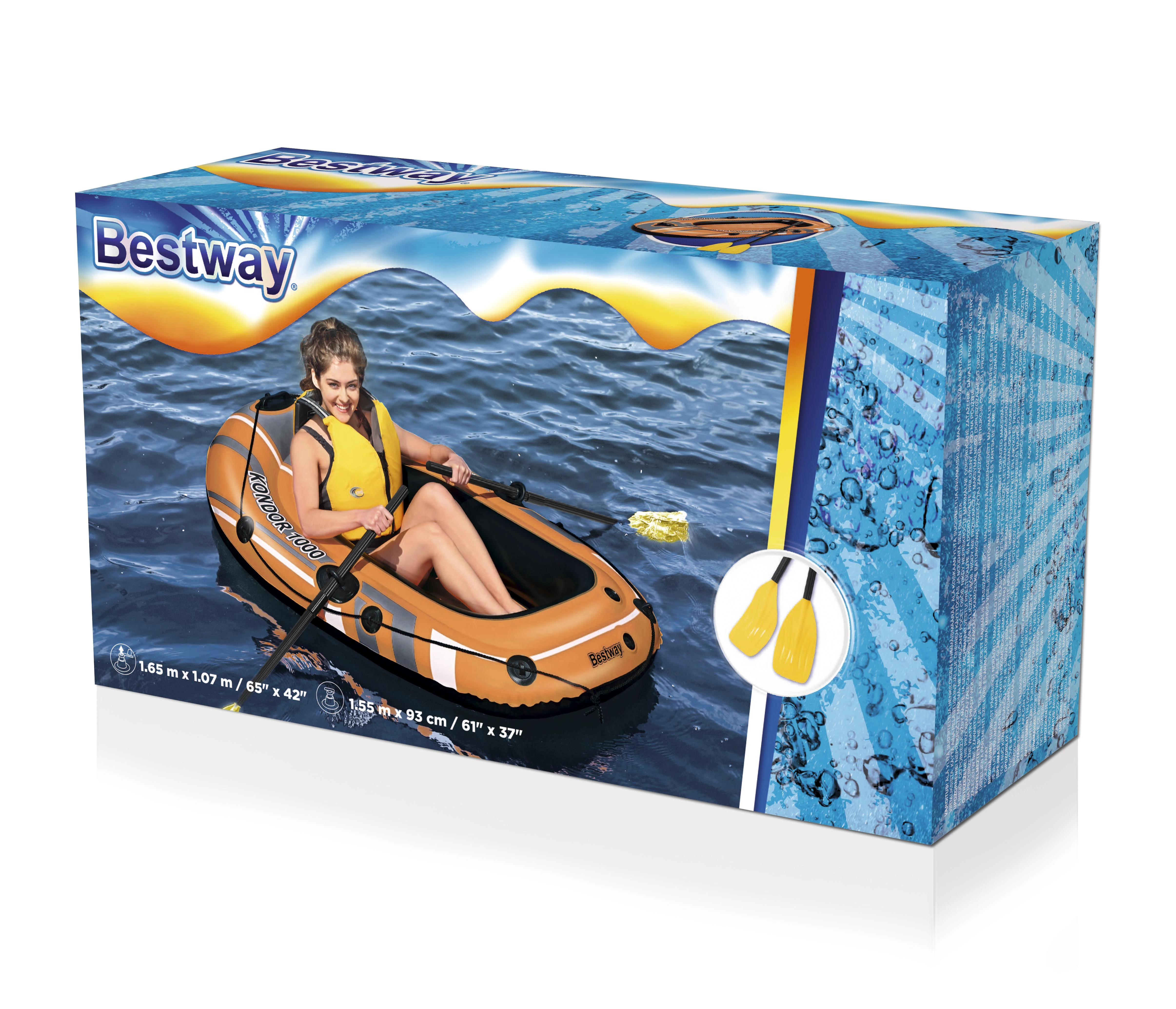 BESTWAY valtis su irklais, 61078