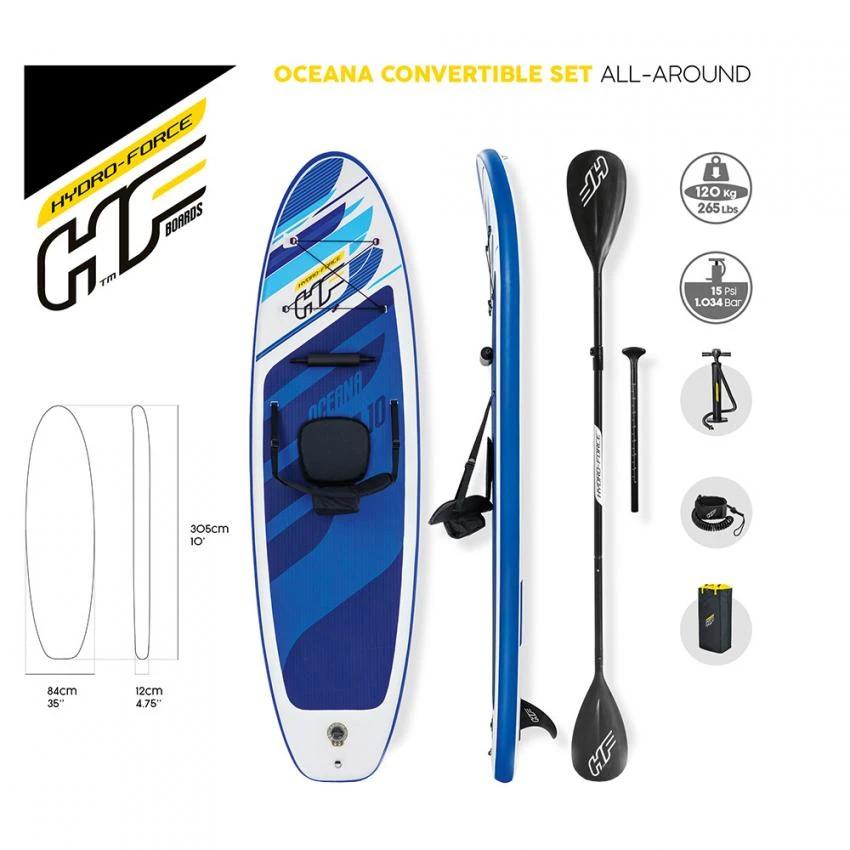 Irklentės Bestway Sup Hydro Force Oceana kabrioletas