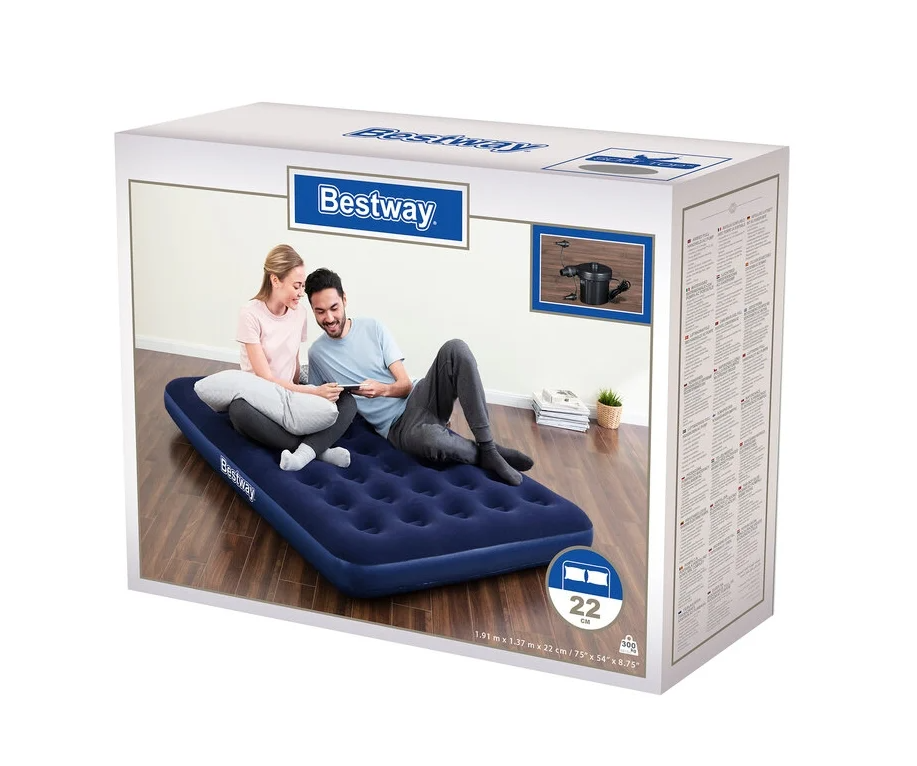 PRIEMONĖS ČIUŽINIS MIEGAMOJI LOVA BESTWAY 67287 RINKINYS SU SIurblys 230V 191x137