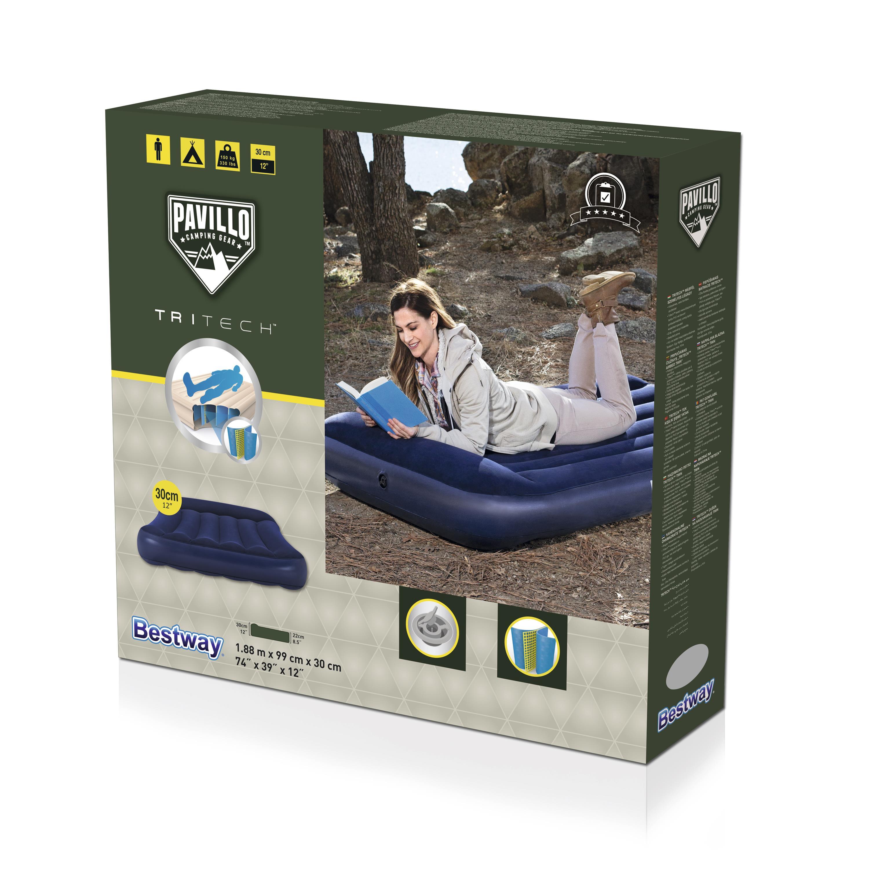 Bestway Pripučiamas čiužinys Pavillo Tritech Twin, 188x99x30 cm
