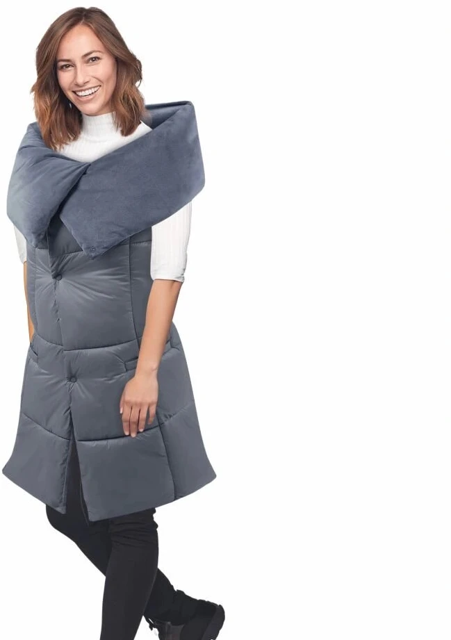 None Blauberg BL-PK01 Blauberg Heated Poncho Blanket, One Size, Pilkas