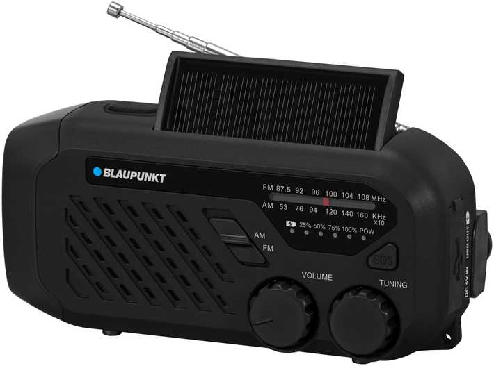 Blaupunkt ER10 nešiojamas radijas su žibintuvėliu