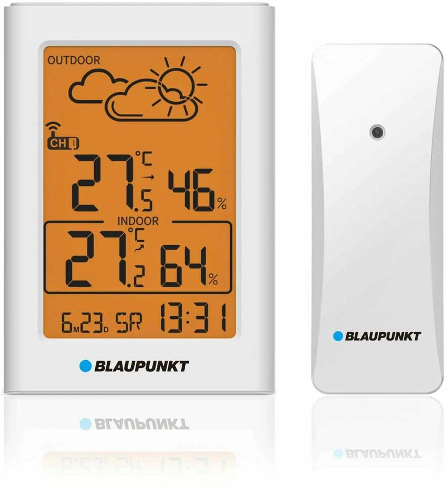 Meteorologinė Stotelė - Blaupunkt WS15WH su lauko jutikliu baltas