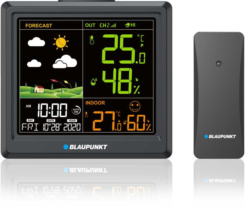 Blaupunkt meteorologinė stotis WS25BK juodas