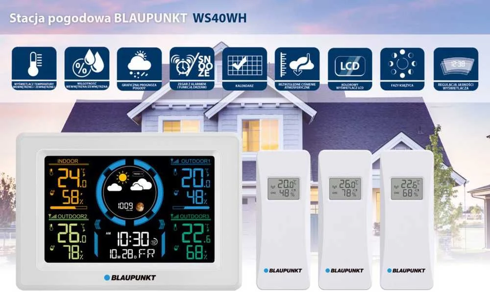 Oro stotis - Blaupunkt WS40WH su 3 Išoriniais Jutikliais