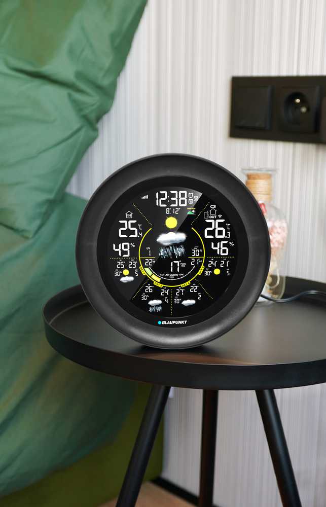 Blaupunkt WS65BK APP weather station juodas