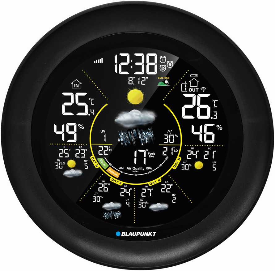 Blaupunkt WS65BK APP weather station juodas