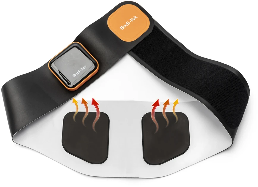 Bodi-Tek BT-ABSH-TOP-EU/1.2 Ab & Back Muscle Strengthener With Heat, Juodas/Oranžinis