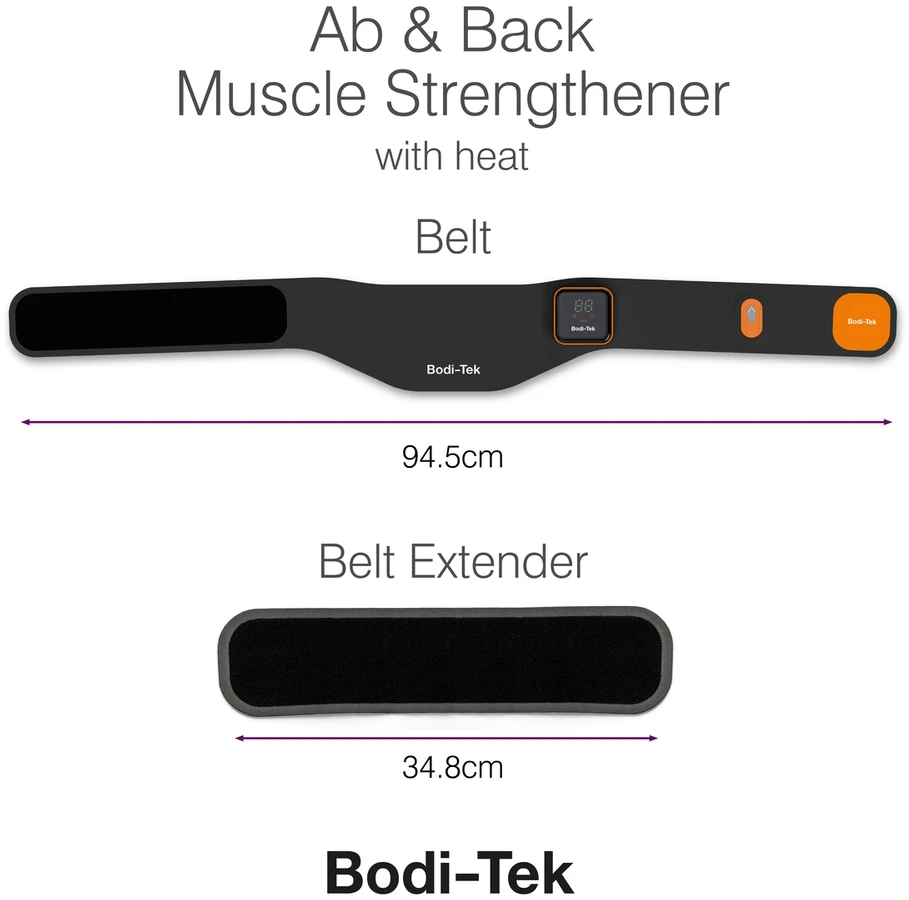 Bodi-Tek BT-ABSH-TOP-EU/1.2 Ab & Back Muscle Strengthener With Heat, Juodas/Oranžinis