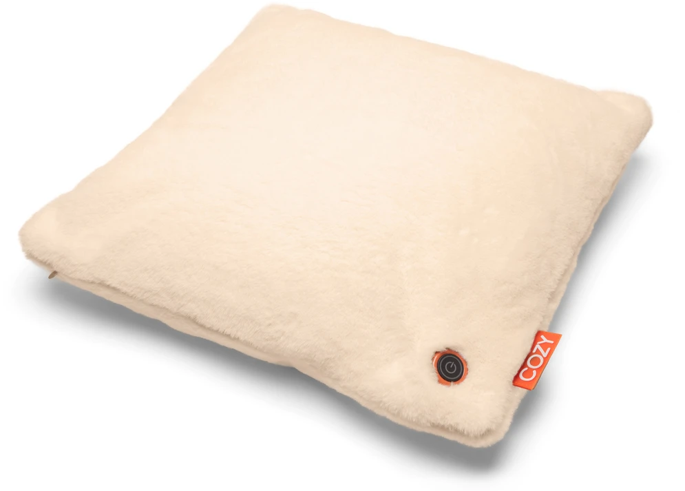 Bodi-Tek BT-CSHT2-F-BG-PB10 COZY Una šildoma pagalvėlė ir išorinė baterija 10000 mAh, rusvai geltona