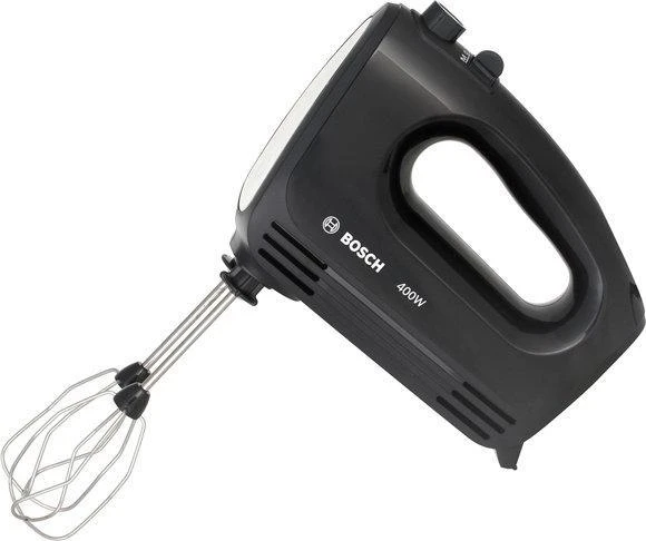 Plakiklis Bosch MFQ2420B Rankinis maišytuvas, CleverMixx, 400 W, Juoda, šiaušto nerūdijančio plieno