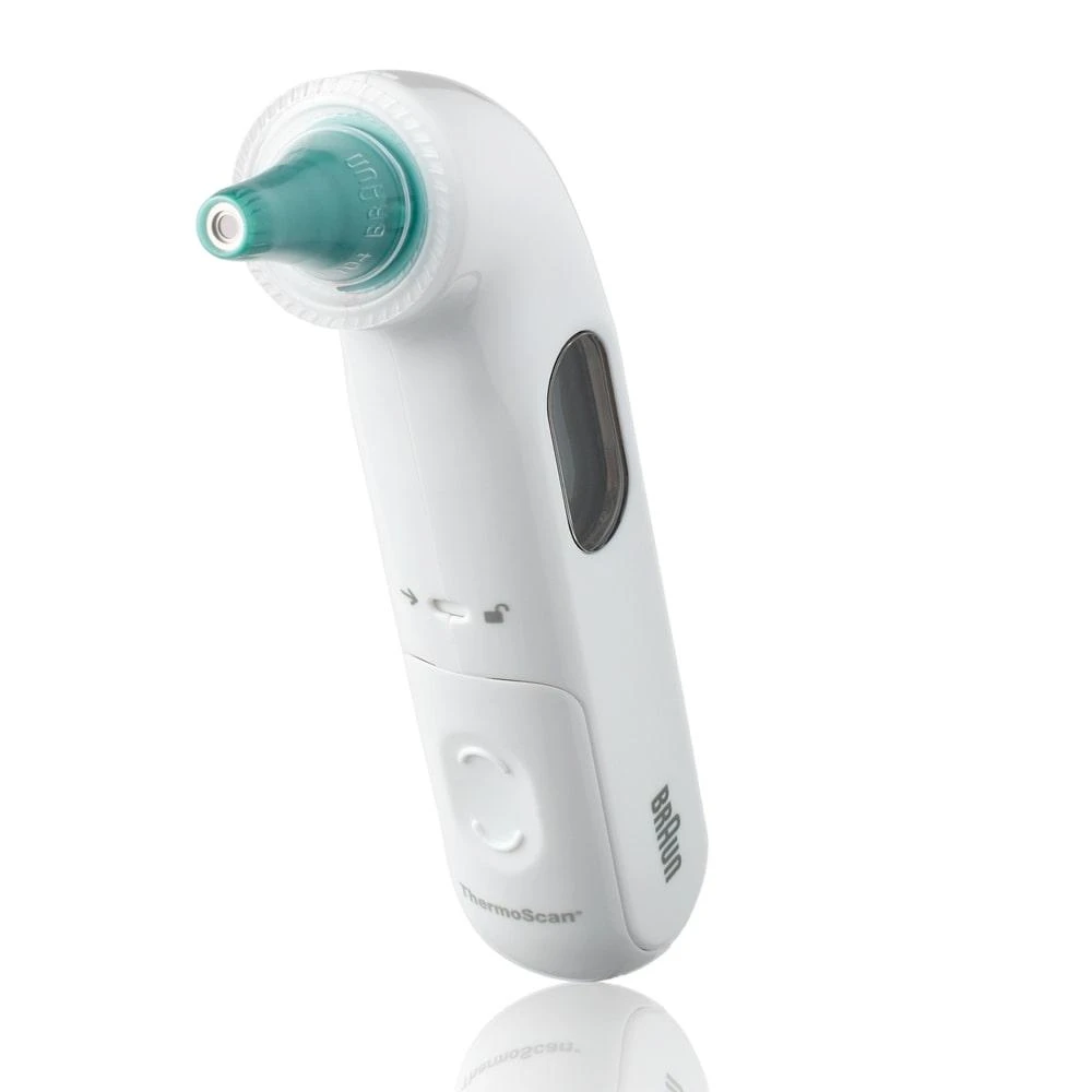 Braun Thermoscan 3 infraraudonųjų spindulių ausies termometras IRT3030 Atminties funkcija, Matavimo laikas 1 s, Baltas