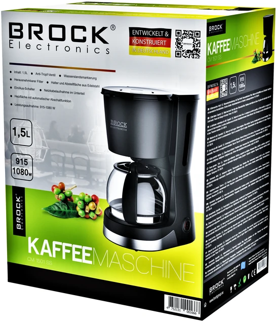 Kavos aparatas 1,5l ,Brock , 915-1080W