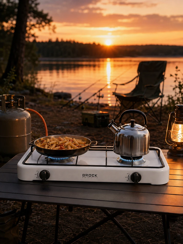 Mini viryklė Brock GS 002 W, balta