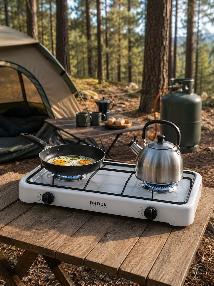 Mini viryklė Brock GS 002 W, balta