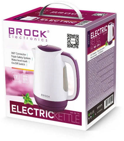 WK 08 PR Elektrinis virdulys BROCK WK 08 PR 1,7L, 1850-2000W