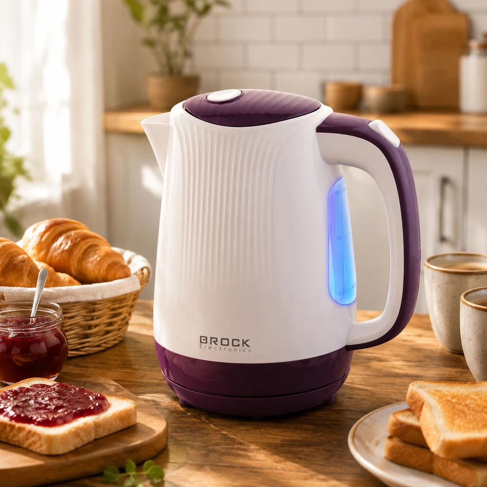 WK 08 PR Elektrinis virdulys BROCK WK 08 PR 1,7L, 1850-2000W