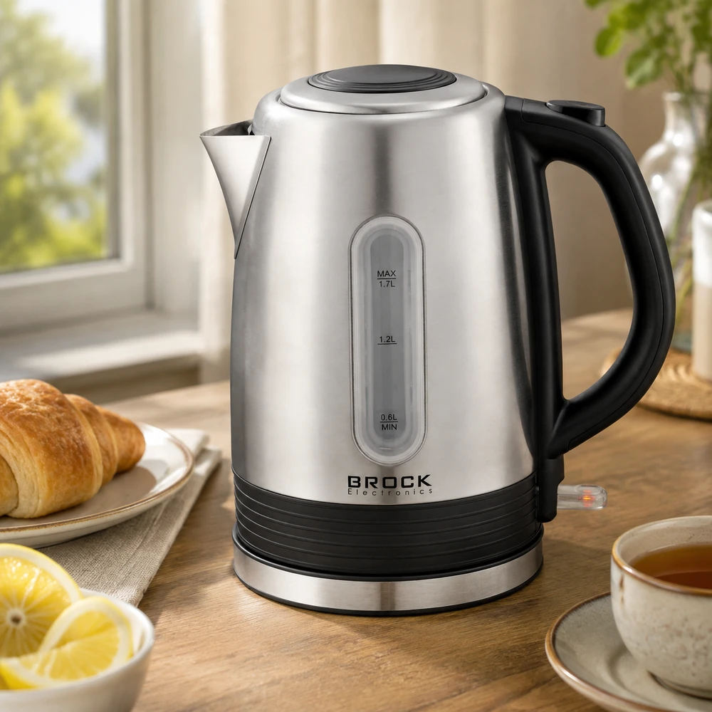 WK 9903 SS Elektrinis virdulys BROCK WK 9903 SS 1,7L, 1850-2200W