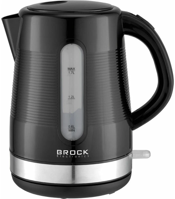 BROCK WK 9904 BK elektrinis virdulys 1,7 l, juodas/pilkas