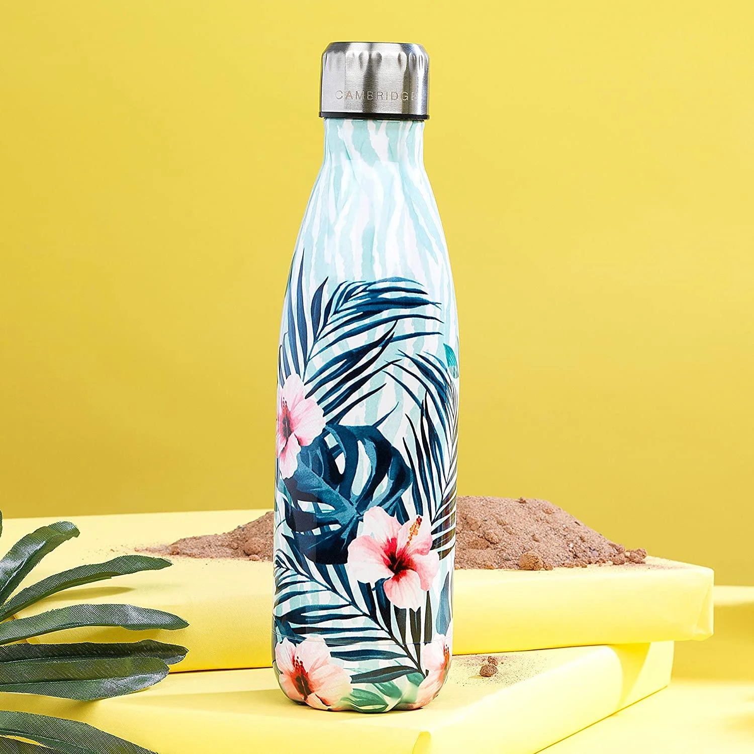 Termosas iš nerūdijančio plieno su hibiskų žiedų motyvu Cambridge Tropical, 500 ml
