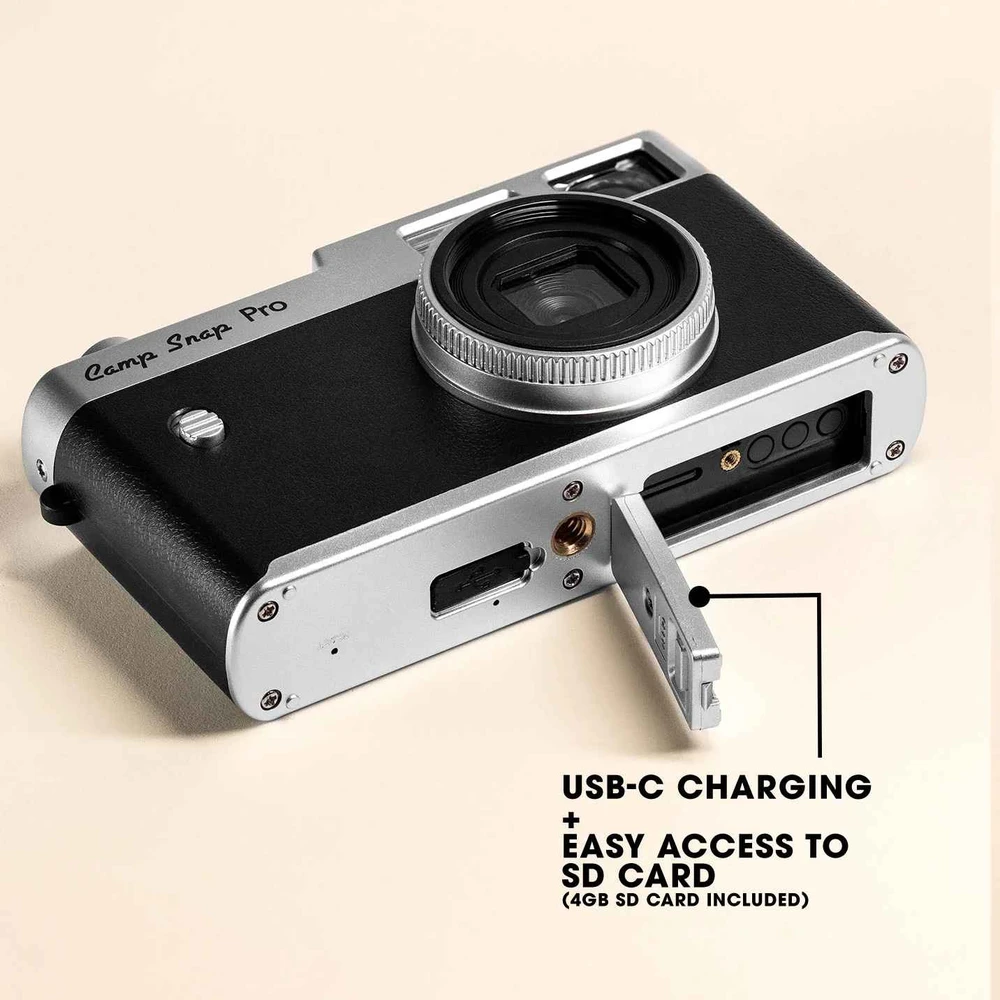 Camp Snap CS-PRO-BK-WW Screen-Free Digital Camera, Juodas