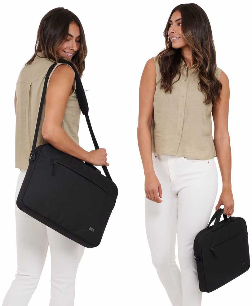 Case Logic | Invigo Eco Attaché | INVIA116 | Attaché | Shoulder strap | Juodas