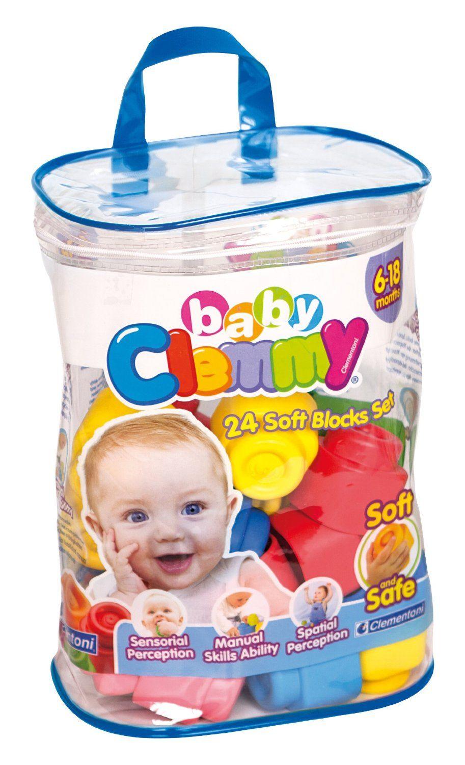 Clementoni CLEMMY kaladėlės Soft Bag 24 vnt,14889