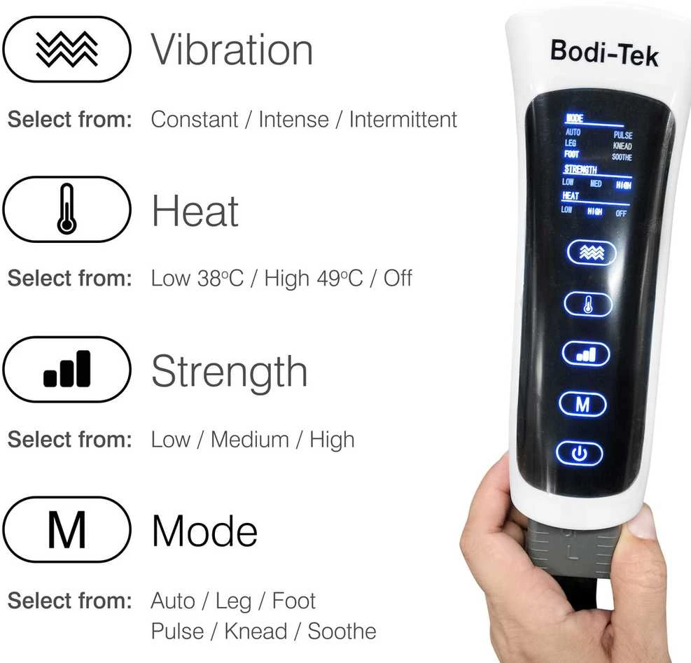 „Bodi-Tek Comfort360“ oro suspaudimo viso kojos masažuoklis